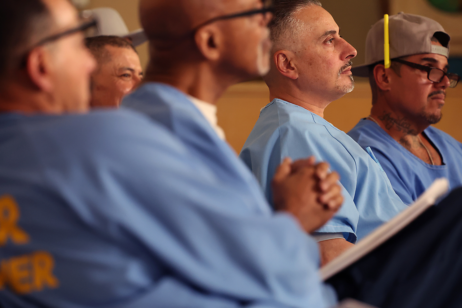 Paul Moreno, second from left, is among those incarcerated at...